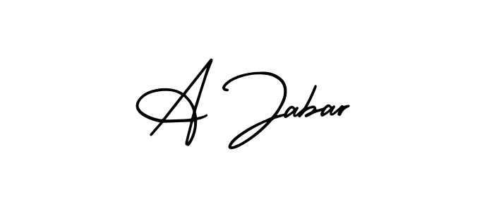 Also You can easily find your signature by using the search form. We will create A Jabar name handwritten signature images for you free of cost using AmerikaSignatureDemo-Regular sign style. A Jabar signature style 3 images and pictures png