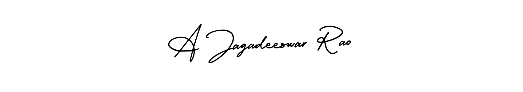 A Jagadeeswar Rao stylish signature style. Best Handwritten Sign (AmerikaSignatureDemo-Regular) for my name. Handwritten Signature Collection Ideas for my name A Jagadeeswar Rao. A Jagadeeswar Rao signature style 3 images and pictures png