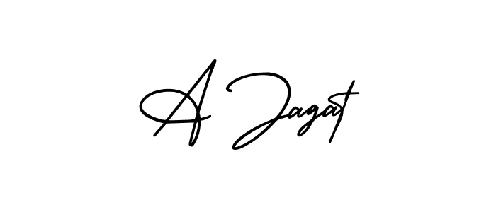 Here are the top 10 professional signature styles for the name A Jagat. These are the best autograph styles you can use for your name. A Jagat signature style 3 images and pictures png