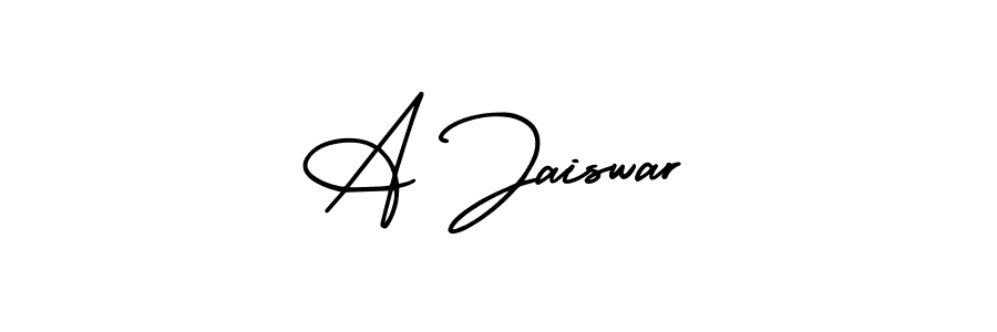 Also You can easily find your signature by using the search form. We will create A Jaiswar name handwritten signature images for you free of cost using AmerikaSignatureDemo-Regular sign style. A Jaiswar signature style 3 images and pictures png