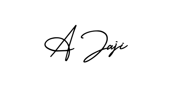 How to Draw A Jaji signature style? AmerikaSignatureDemo-Regular is a latest design signature styles for name A Jaji. A Jaji signature style 3 images and pictures png