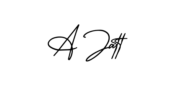Similarly AmerikaSignatureDemo-Regular is the best handwritten signature design. Signature creator online .You can use it as an online autograph creator for name A Jatt. A Jatt signature style 3 images and pictures png