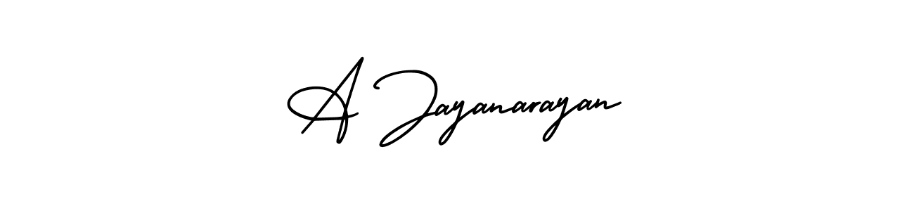 Make a beautiful signature design for name A Jayanarayan. With this signature (AmerikaSignatureDemo-Regular) style, you can create a handwritten signature for free. A Jayanarayan signature style 3 images and pictures png