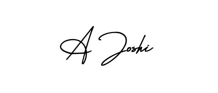 The best way (AmerikaSignatureDemo-Regular) to make a short signature is to pick only two or three words in your name. The name A Joshi include a total of six letters. For converting this name. A Joshi signature style 3 images and pictures png