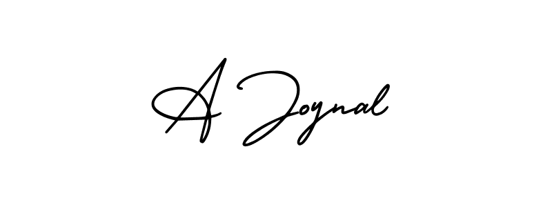 The best way (AmerikaSignatureDemo-Regular) to make a short signature is to pick only two or three words in your name. The name A Joynal include a total of six letters. For converting this name. A Joynal signature style 3 images and pictures png