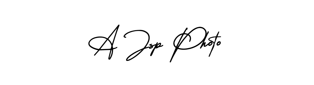 You should practise on your own different ways (AmerikaSignatureDemo-Regular) to write your name (A Jsp Photo) in signature. don't let someone else do it for you. A Jsp Photo signature style 3 images and pictures png