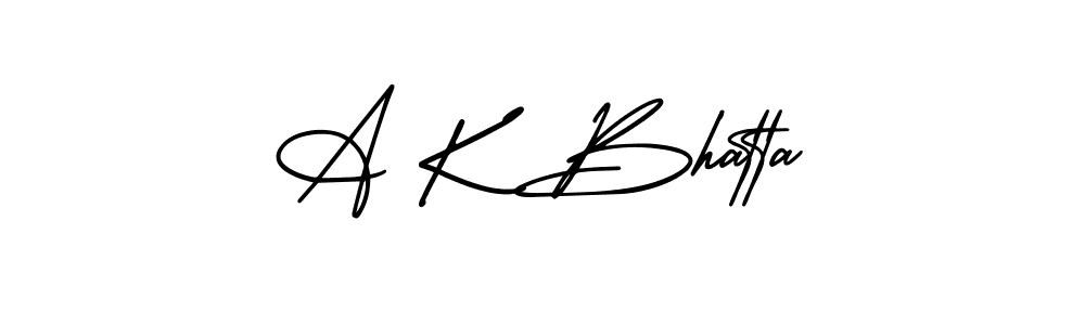 It looks lik you need a new signature style for name A K Bhatta. Design unique handwritten (AmerikaSignatureDemo-Regular) signature with our free signature maker in just a few clicks. A K Bhatta signature style 3 images and pictures png