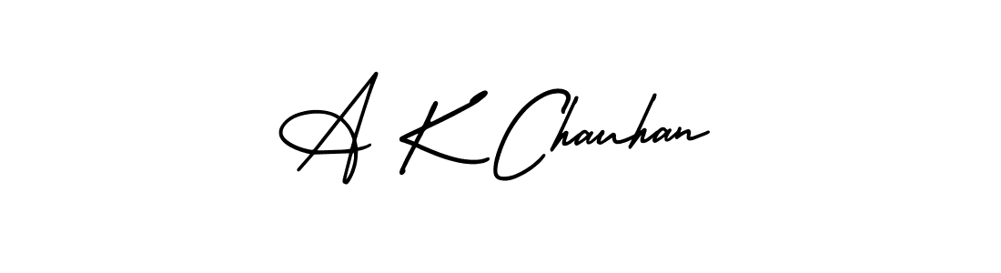 A K Chauhan stylish signature style. Best Handwritten Sign (AmerikaSignatureDemo-Regular) for my name. Handwritten Signature Collection Ideas for my name A K Chauhan. A K Chauhan signature style 3 images and pictures png