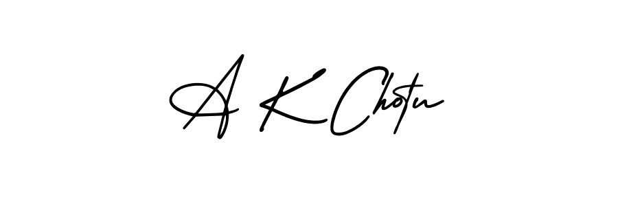 You can use this online signature creator to create a handwritten signature for the name A K Chotu. This is the best online autograph maker. A K Chotu signature style 3 images and pictures png