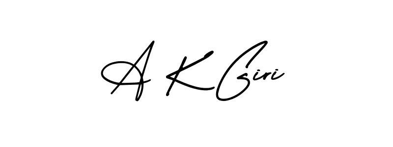 Similarly AmerikaSignatureDemo-Regular is the best handwritten signature design. Signature creator online .You can use it as an online autograph creator for name A K Giri. A K Giri signature style 3 images and pictures png