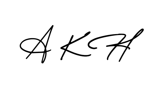 Check out images of Autograph of A K H name. Actor A K H Signature Style. AmerikaSignatureDemo-Regular is a professional sign style online. A K H signature style 3 images and pictures png