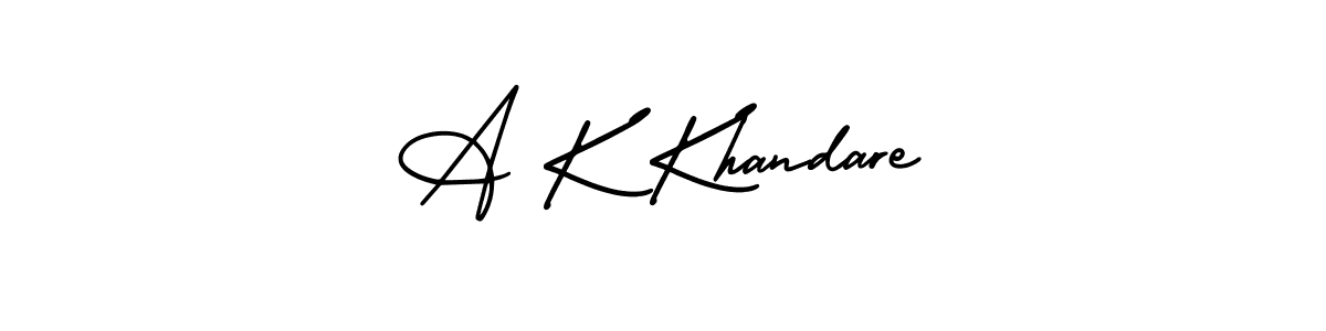 It looks lik you need a new signature style for name A K Khandare. Design unique handwritten (AmerikaSignatureDemo-Regular) signature with our free signature maker in just a few clicks. A K Khandare signature style 3 images and pictures png