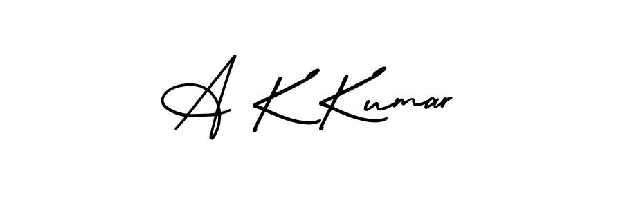 How to Draw A K Kumar signature style? AmerikaSignatureDemo-Regular is a latest design signature styles for name A K Kumar. A K Kumar signature style 3 images and pictures png