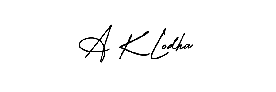 A K Lodha stylish signature style. Best Handwritten Sign (AmerikaSignatureDemo-Regular) for my name. Handwritten Signature Collection Ideas for my name A K Lodha. A K Lodha signature style 3 images and pictures png