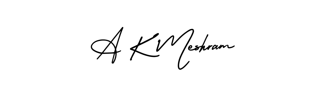 Design your own signature with our free online signature maker. With this signature software, you can create a handwritten (AmerikaSignatureDemo-Regular) signature for name A K Meshram. A K Meshram signature style 3 images and pictures png