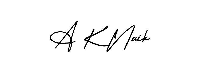 A K Naik stylish signature style. Best Handwritten Sign (AmerikaSignatureDemo-Regular) for my name. Handwritten Signature Collection Ideas for my name A K Naik. A K Naik signature style 3 images and pictures png