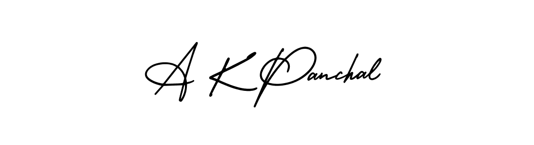 Design your own signature with our free online signature maker. With this signature software, you can create a handwritten (AmerikaSignatureDemo-Regular) signature for name A K Panchal. A K Panchal signature style 3 images and pictures png