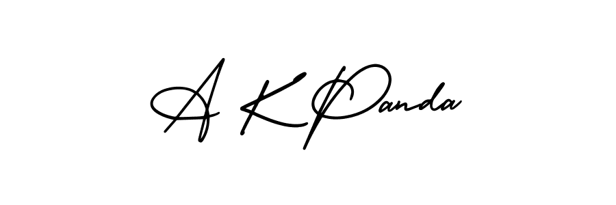 Make a beautiful signature design for name A K Panda. Use this online signature maker to create a handwritten signature for free. A K Panda signature style 3 images and pictures png