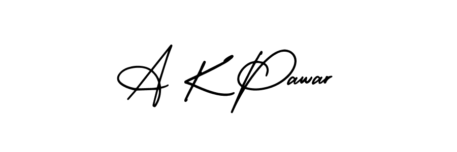 Make a beautiful signature design for name A K Pawar. Use this online signature maker to create a handwritten signature for free. A K Pawar signature style 3 images and pictures png