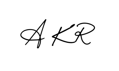 How to Draw A K R signature style? AmerikaSignatureDemo-Regular is a latest design signature styles for name A K R. A K R signature style 3 images and pictures png