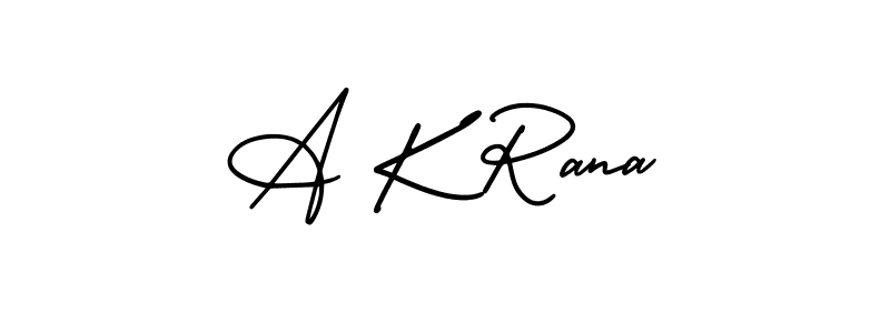 How to make A K Rana signature? AmerikaSignatureDemo-Regular is a professional autograph style. Create handwritten signature for A K Rana name. A K Rana signature style 3 images and pictures png