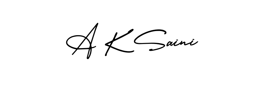 Best and Professional Signature Style for A K Saini. AmerikaSignatureDemo-Regular Best Signature Style Collection. A K Saini signature style 3 images and pictures png