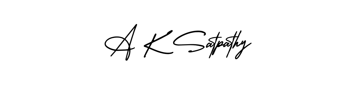 Also we have A K Satpathy name is the best signature style. Create professional handwritten signature collection using AmerikaSignatureDemo-Regular autograph style. A K Satpathy signature style 3 images and pictures png