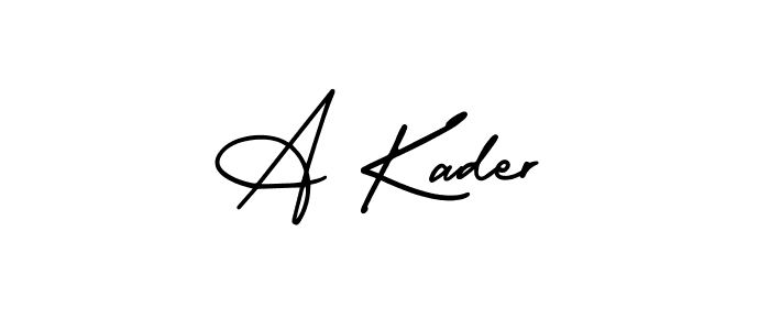 if you are searching for the best signature style for your name A Kader. so please give up your signature search. here we have designed multiple signature styles  using AmerikaSignatureDemo-Regular. A Kader signature style 3 images and pictures png