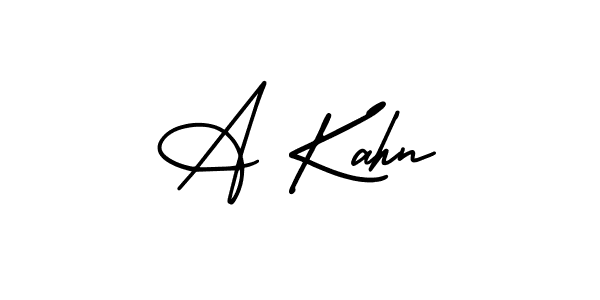 Make a beautiful signature design for name A Kahn. Use this online signature maker to create a handwritten signature for free. A Kahn signature style 3 images and pictures png