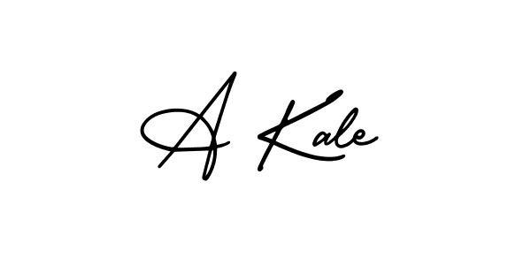 Design your own signature with our free online signature maker. With this signature software, you can create a handwritten (AmerikaSignatureDemo-Regular) signature for name A Kale. A Kale signature style 3 images and pictures png