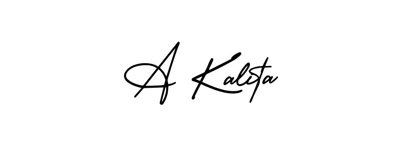 How to make A Kalita signature? AmerikaSignatureDemo-Regular is a professional autograph style. Create handwritten signature for A Kalita name. A Kalita signature style 3 images and pictures png