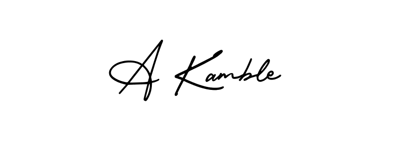 It looks lik you need a new signature style for name A Kamble. Design unique handwritten (AmerikaSignatureDemo-Regular) signature with our free signature maker in just a few clicks. A Kamble signature style 3 images and pictures png