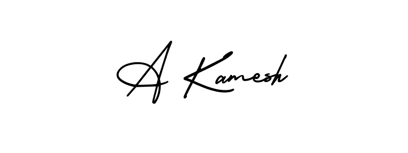 Also we have A Kamesh name is the best signature style. Create professional handwritten signature collection using AmerikaSignatureDemo-Regular autograph style. A Kamesh signature style 3 images and pictures png