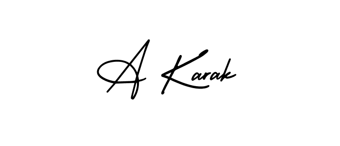 Also we have A Karak name is the best signature style. Create professional handwritten signature collection using AmerikaSignatureDemo-Regular autograph style. A Karak signature style 3 images and pictures png