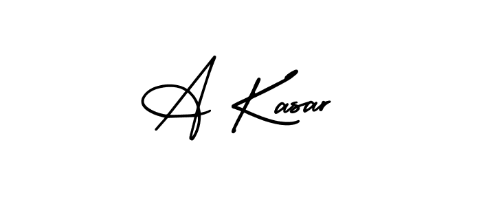 How to make A Kasar signature? AmerikaSignatureDemo-Regular is a professional autograph style. Create handwritten signature for A Kasar name. A Kasar signature style 3 images and pictures png