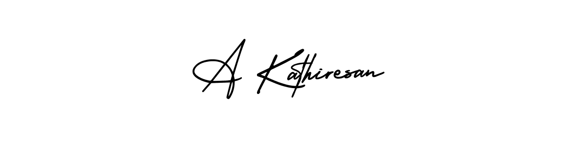 Also You can easily find your signature by using the search form. We will create A Kathiresan name handwritten signature images for you free of cost using AmerikaSignatureDemo-Regular sign style. A Kathiresan signature style 3 images and pictures png