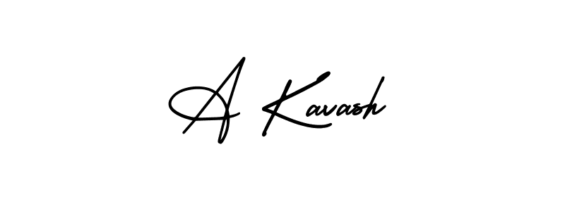 The best way (AmerikaSignatureDemo-Regular) to make a short signature is to pick only two or three words in your name. The name A Kavash include a total of six letters. For converting this name. A Kavash signature style 3 images and pictures png