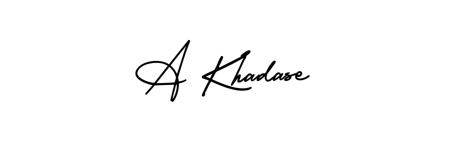 Check out images of Autograph of A Khadase name. Actor A Khadase Signature Style. AmerikaSignatureDemo-Regular is a professional sign style online. A Khadase signature style 3 images and pictures png