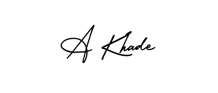 Best and Professional Signature Style for A Khade. AmerikaSignatureDemo-Regular Best Signature Style Collection. A Khade signature style 3 images and pictures png