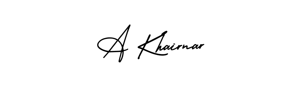 Make a short A Khairnar signature style. Manage your documents anywhere anytime using AmerikaSignatureDemo-Regular. Create and add eSignatures, submit forms, share and send files easily. A Khairnar signature style 3 images and pictures png