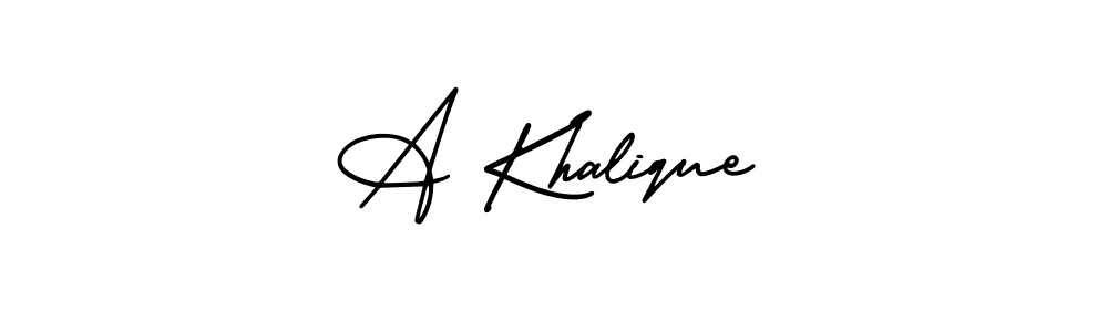 You can use this online signature creator to create a handwritten signature for the name A Khalique. This is the best online autograph maker. A Khalique signature style 3 images and pictures png