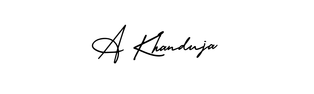 Make a short A Khanduja signature style. Manage your documents anywhere anytime using AmerikaSignatureDemo-Regular. Create and add eSignatures, submit forms, share and send files easily. A Khanduja signature style 3 images and pictures png
