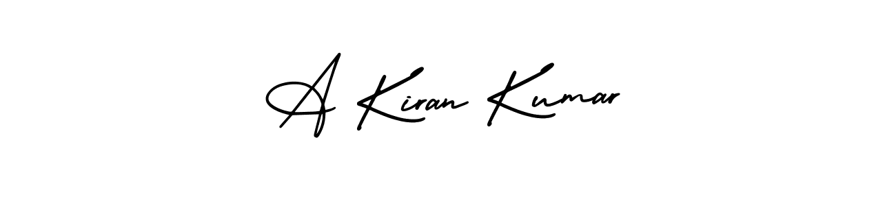 Use a signature maker to create a handwritten signature online. With this signature software, you can design (AmerikaSignatureDemo-Regular) your own signature for name A Kiran Kumar. A Kiran Kumar signature style 3 images and pictures png