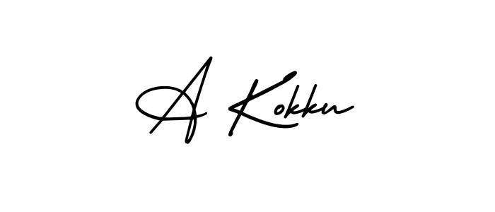 Best and Professional Signature Style for A Kokku. AmerikaSignatureDemo-Regular Best Signature Style Collection. A Kokku signature style 3 images and pictures png
