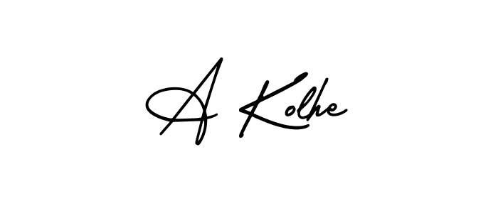 You can use this online signature creator to create a handwritten signature for the name A Kolhe. This is the best online autograph maker. A Kolhe signature style 3 images and pictures png