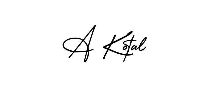 It looks lik you need a new signature style for name A Kotal. Design unique handwritten (AmerikaSignatureDemo-Regular) signature with our free signature maker in just a few clicks. A Kotal signature style 3 images and pictures png