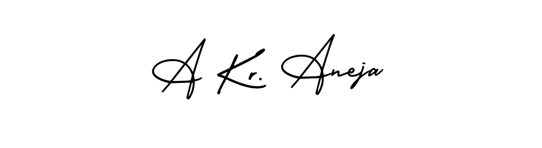 Use a signature maker to create a handwritten signature online. With this signature software, you can design (AmerikaSignatureDemo-Regular) your own signature for name A Kr. Aneja. A Kr. Aneja signature style 3 images and pictures png