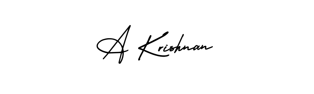 How to make A Krishnan name signature. Use AmerikaSignatureDemo-Regular style for creating short signs online. This is the latest handwritten sign. A Krishnan signature style 3 images and pictures png