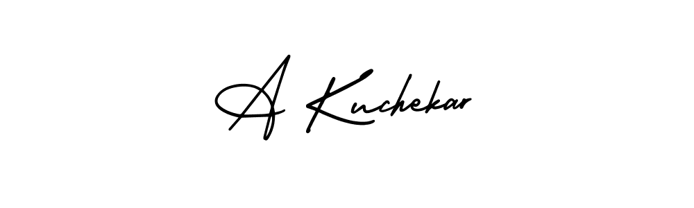 How to Draw A Kuchekar signature style? AmerikaSignatureDemo-Regular is a latest design signature styles for name A Kuchekar. A Kuchekar signature style 3 images and pictures png