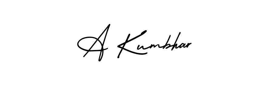 Similarly AmerikaSignatureDemo-Regular is the best handwritten signature design. Signature creator online .You can use it as an online autograph creator for name A Kumbhar. A Kumbhar signature style 3 images and pictures png